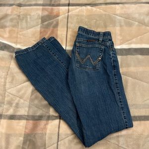 Women’s Wrangler Q-baby Riding Jean, Bootcut, size 1/2 x 34